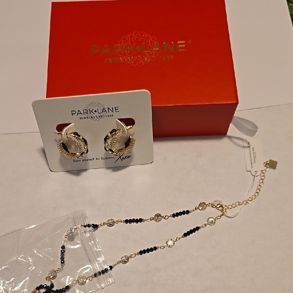 Park Lane Gold and Black Jewelry Set